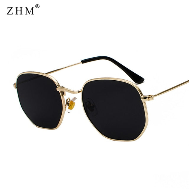 Men's Square Metal Frame Sunglasses