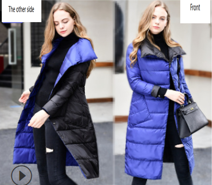 Duck Down Long Women Warm Winter puffer Jacket