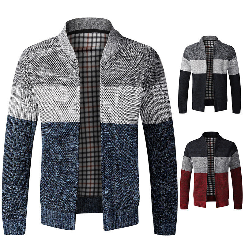 Men's cardigan knitted jacket