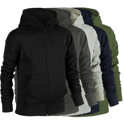 Urban Road Plain Zip Hoodie