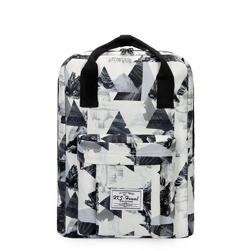 Printed school bag junior high school student backpack