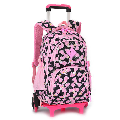 kids Rolling bags On wheels Children wheeled backpack for girls kid School Trolley Bag Travel Trolley School backpack bag Child