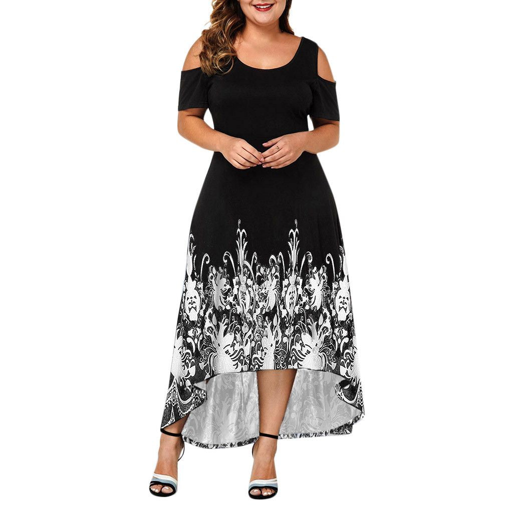 Evening Party Summer Plus Size Maxi Dress Women XL Short