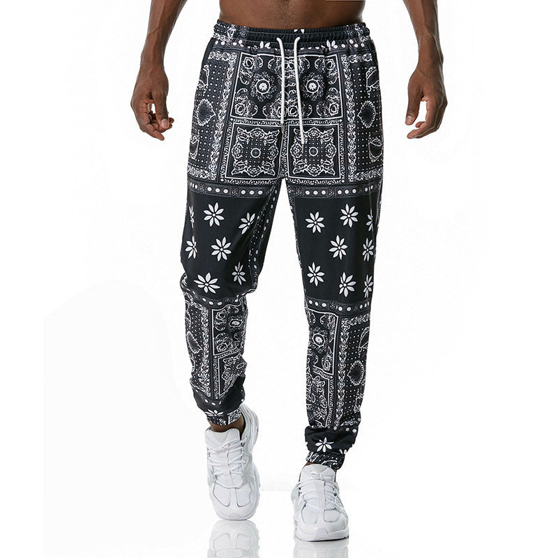 Printed jogging pants casual pants