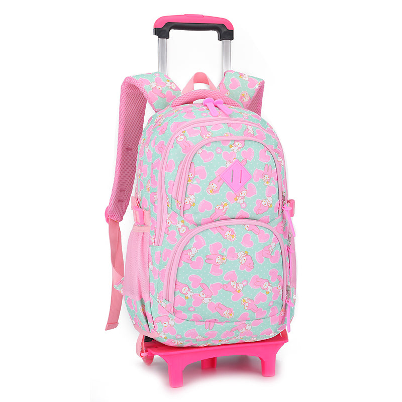 kids Rolling bags On wheels Children wheeled backpack for girls kid School Trolley Bag Travel Trolley School backpack bag Child