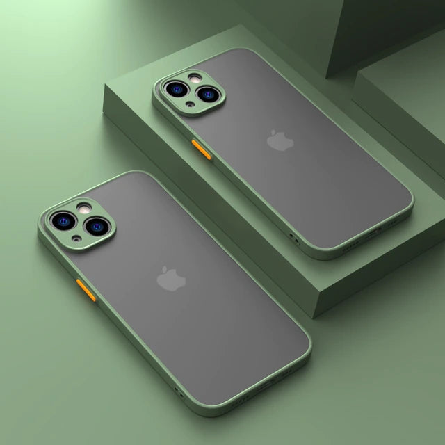 Shockproof Armor Matte Case For iPhones