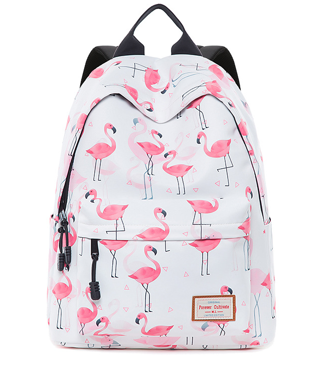 Middle school student schoolbag female print backpack