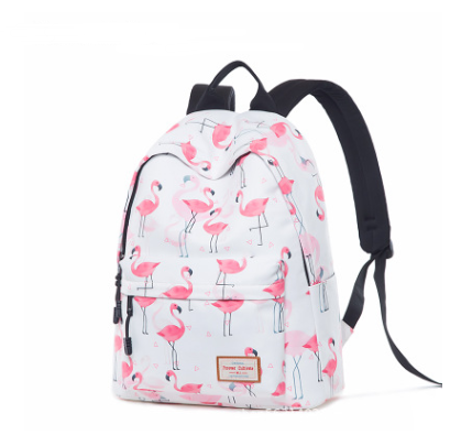 Middle school student schoolbag female print backpack