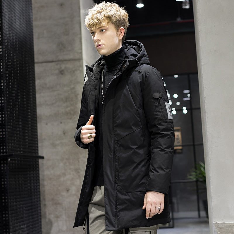 Hooded thick warm down jacket