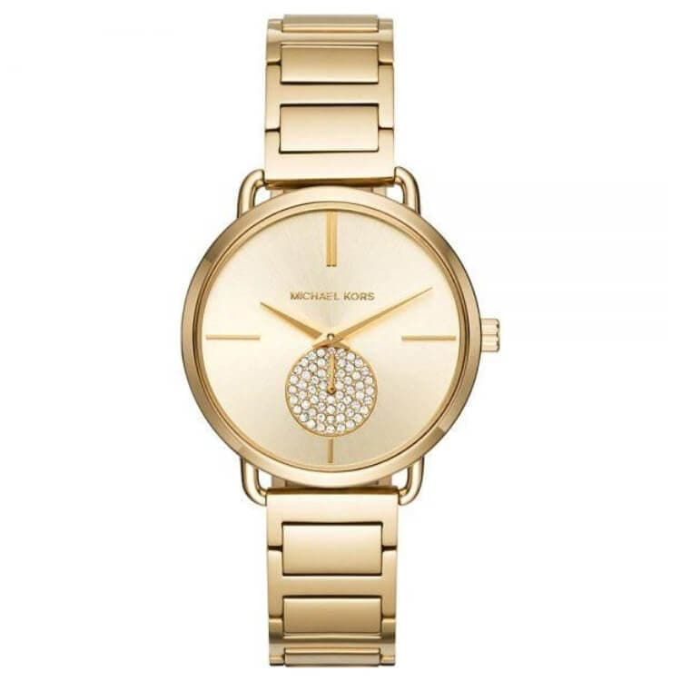 Michael Kors Portia Gold-Tone Two-Hand Sub-Eye Watch MK3639