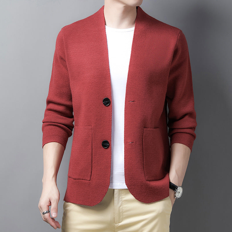 Men's knitted cardigan