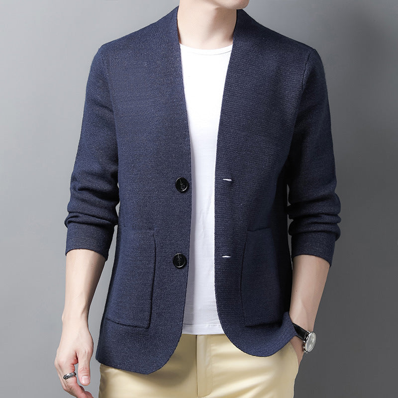 Men's knitted cardigan