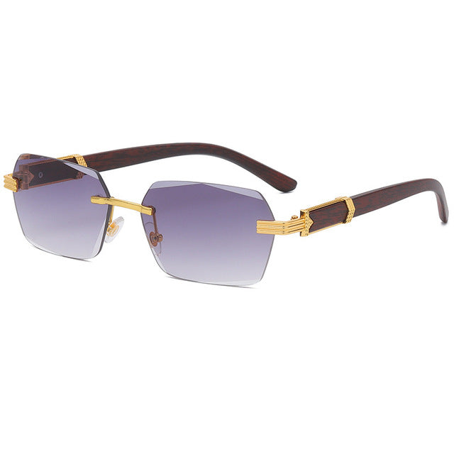 Rimless Steampunk Frameless Sunglasses