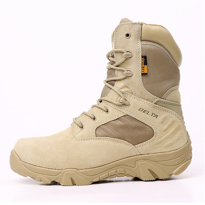 High-top military boots men