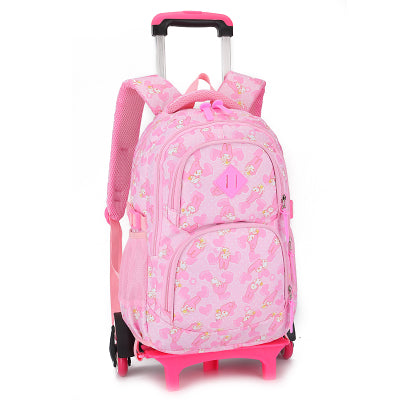 kids Rolling bags On wheels Children wheeled backpack for girls kid School Trolley Bag Travel Trolley School backpack bag Child