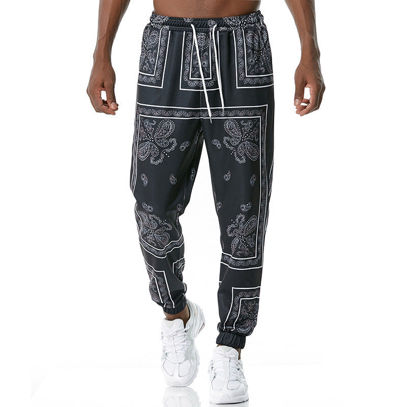 Printed jogging pants casual pants