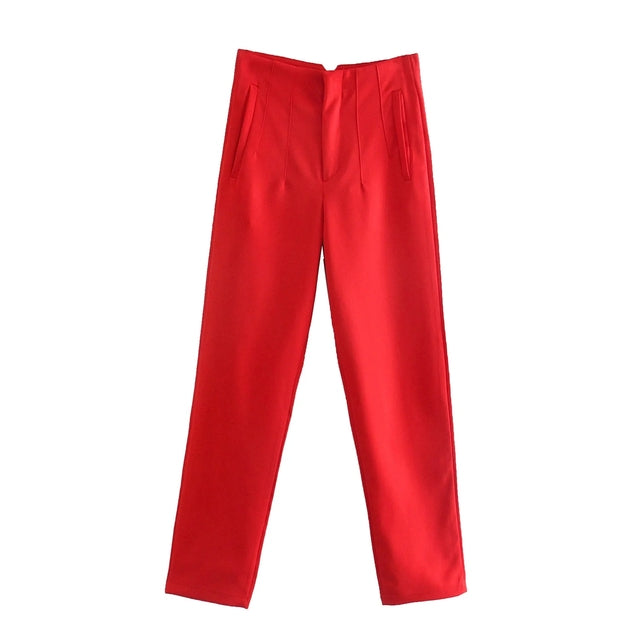 High Waist Streetwear Trousers