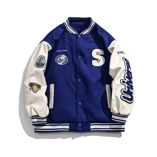 Veste de baseball brodée matelassée