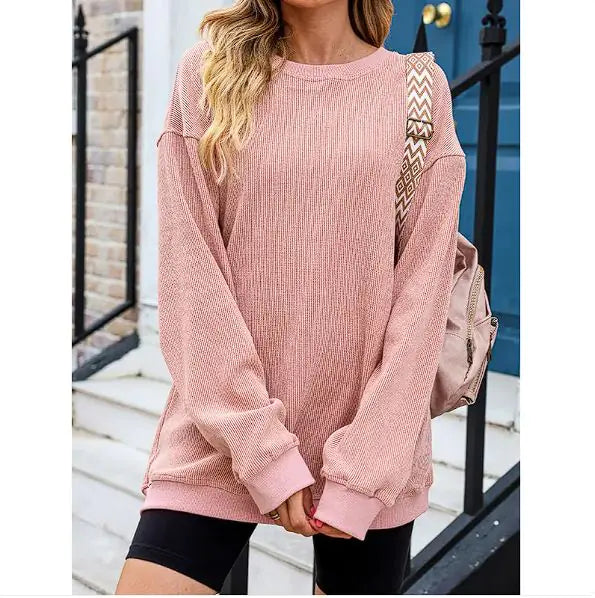 Women's Knitted Loose Sweatshirt