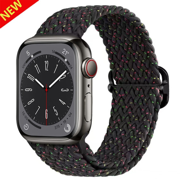 Nylon Braided Solo Loop Strap For Apple Watch