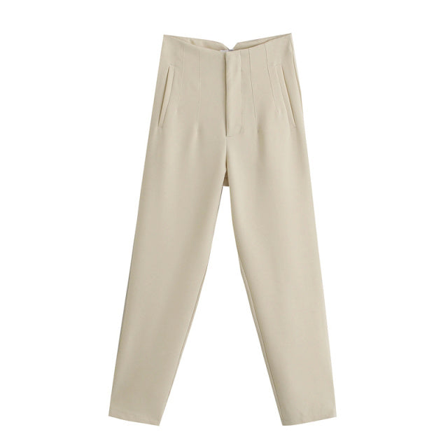 High Waist Streetwear Trousers