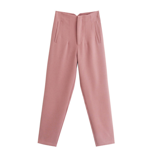 High Waist Streetwear Trousers