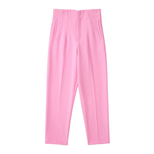 High Waist Streetwear Trousers