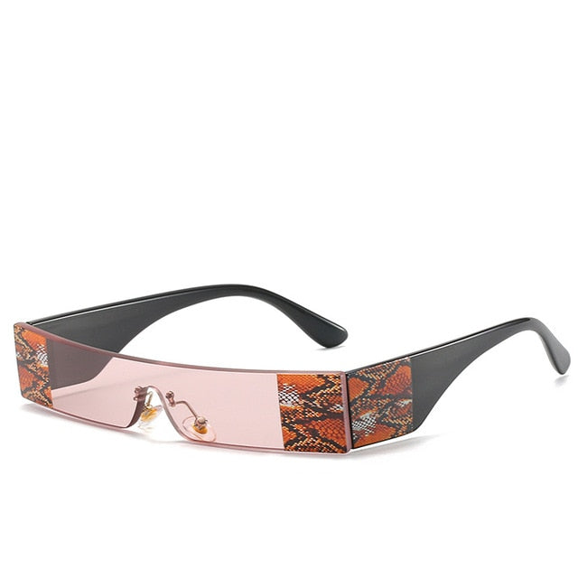 Fashion Snake Tattoo Rectangle Sunglasses