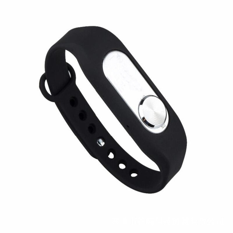 Sports Bracelet Recorder Lithium Battery Black