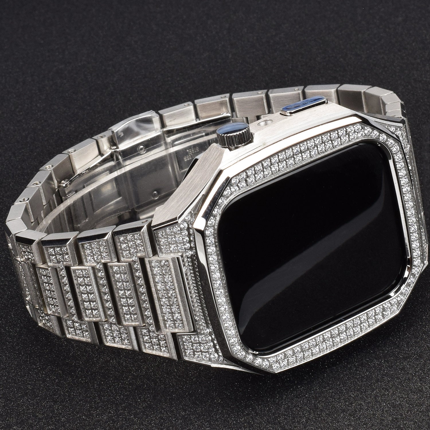 Stainless Steel Full Diamond Modified Watch Protective Case