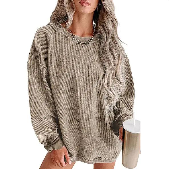 Women's Knitted Loose Sweatshirt