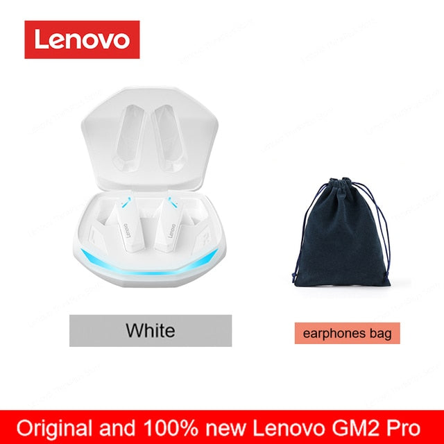 Original Lenovo GM2 Pro 5.3 Earphone Bluetooth Wireless Earbuds Low Latency Headphones HD