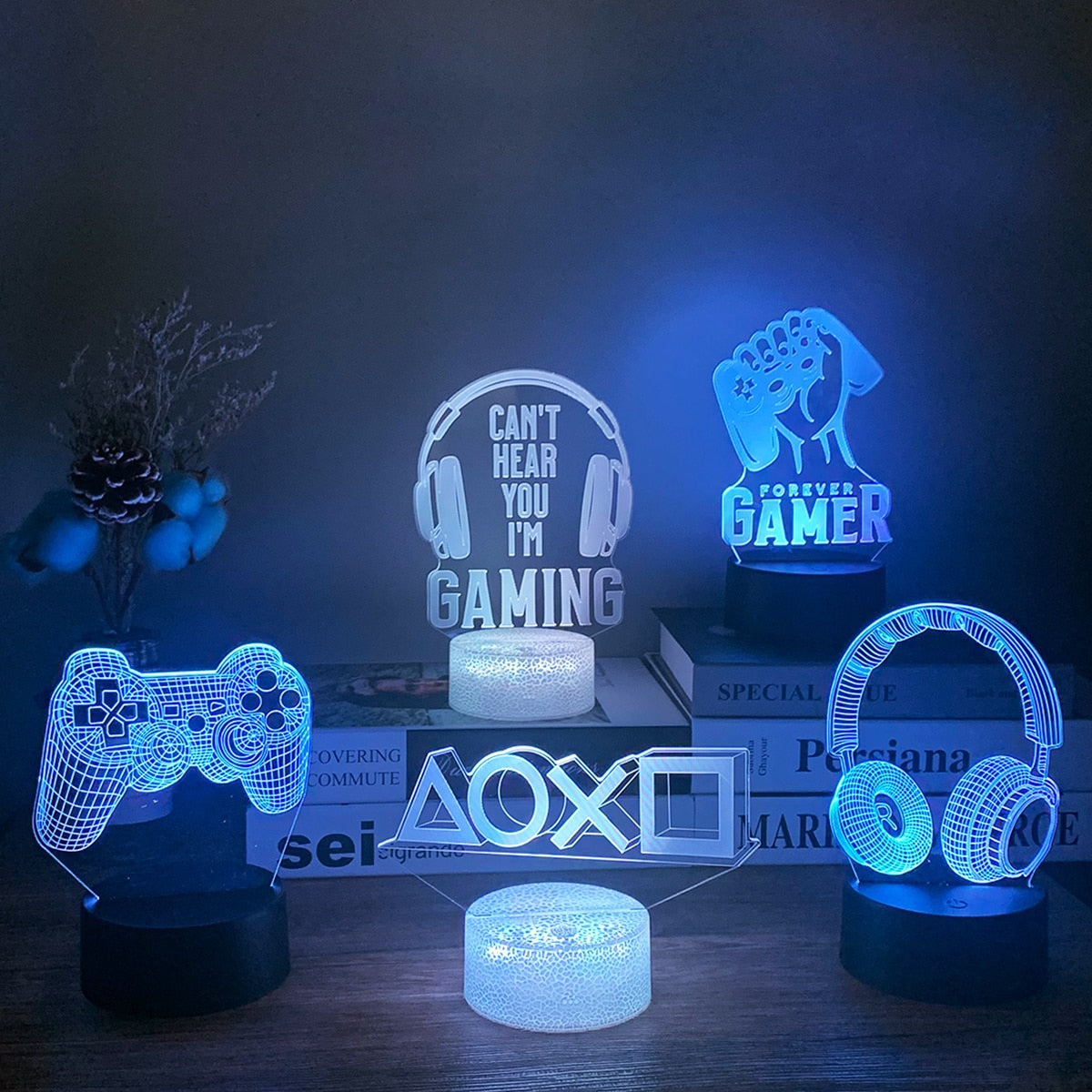 3D LED Gaming Setup RGB Lamp