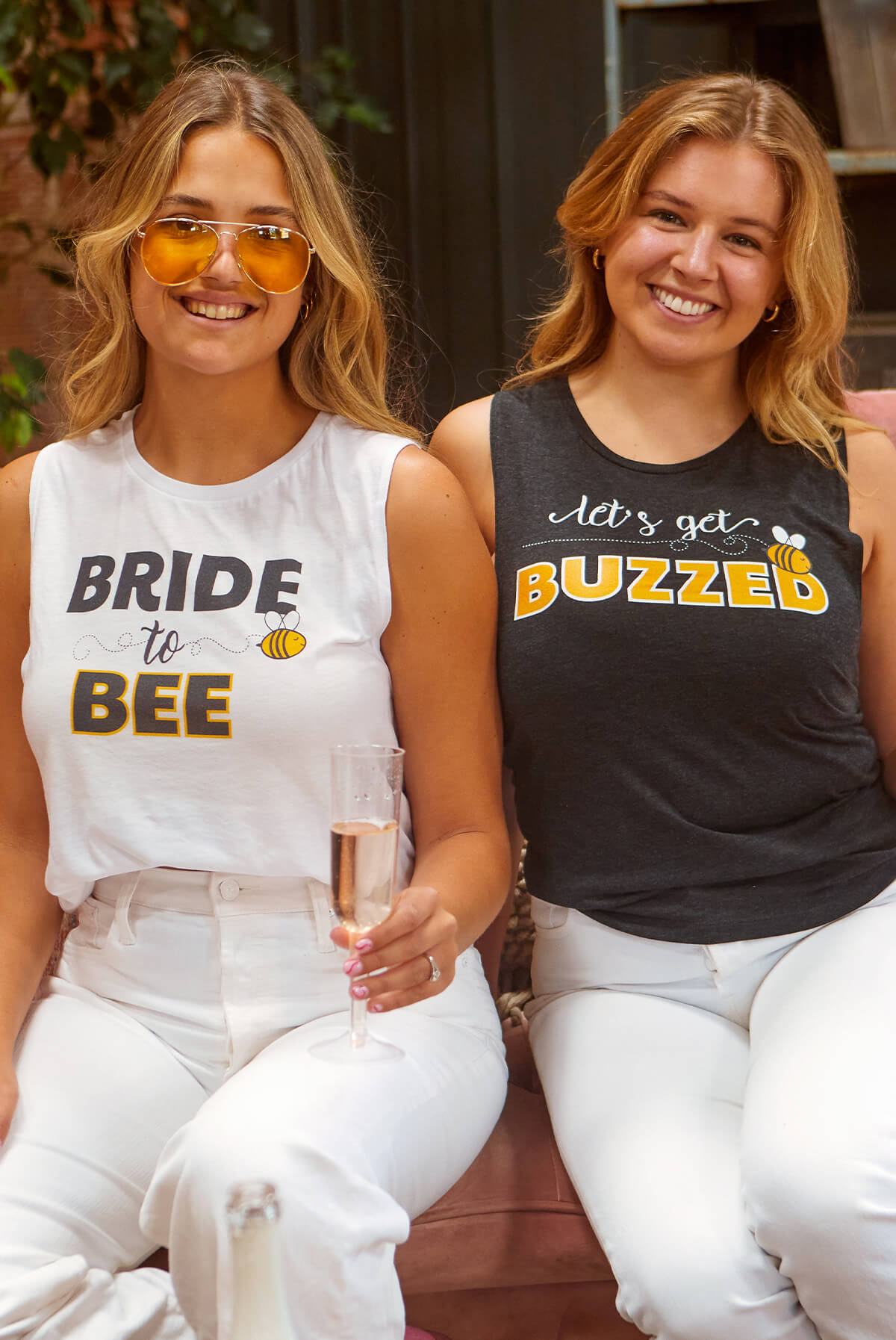 Bride to Bee | Let's Get Buzzed | Muscle Tank Tops | Bachelorette Shirts