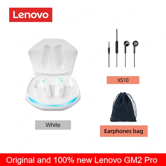 Original Lenovo GM2 Pro 5.3 Earphone Bluetooth Wireless Earbuds Low Latency Headphones HD