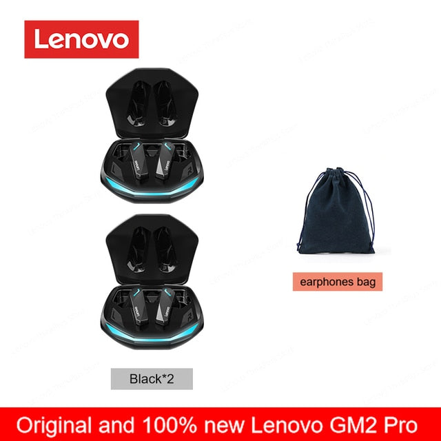 Original Lenovo GM2 Pro 5.3 Earphone Bluetooth Wireless Earbuds Low Latency Headphones HD