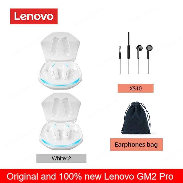 Original Lenovo GM2 Pro 5.3 Earphone Bluetooth Wireless Earbuds Low Latency Headphones HD