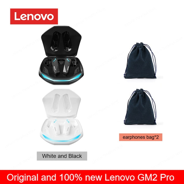 Original Lenovo GM2 Pro 5.3 Earphone Bluetooth Wireless Earbuds Low Latency Headphones HD