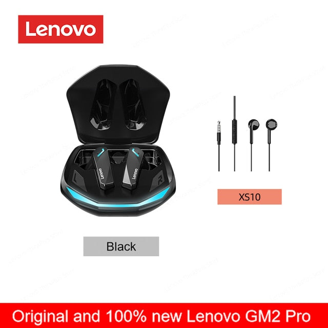 Original Lenovo GM2 Pro 5.3 Earphone Bluetooth Wireless Earbuds Low Latency Headphones HD