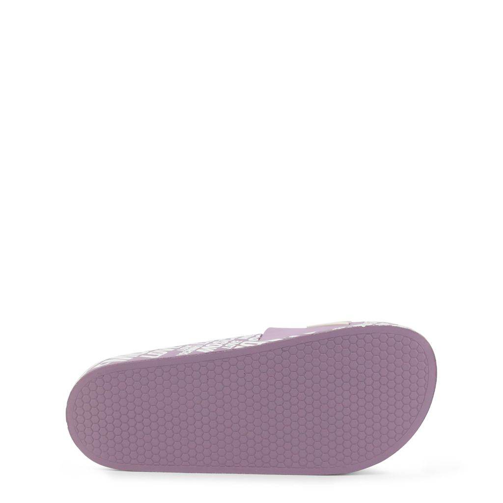 Love Moschino Pretty Purple Slide Sandals